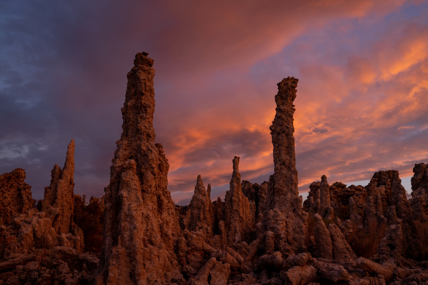 The sun sets over some of Mono Lake’s iconic tufa structures on the south shore of the lake in Mono County, California, on Tuesday, Aug. 9, 2022. Spenser Heaps, Deseret News